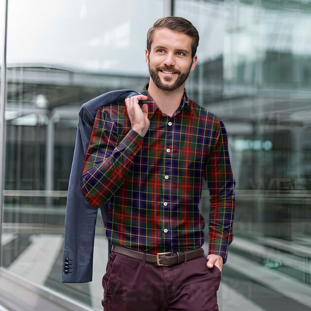 Crozier Tartan Long Sleeve Button Up Shirt - Tartan Vibes Clothing