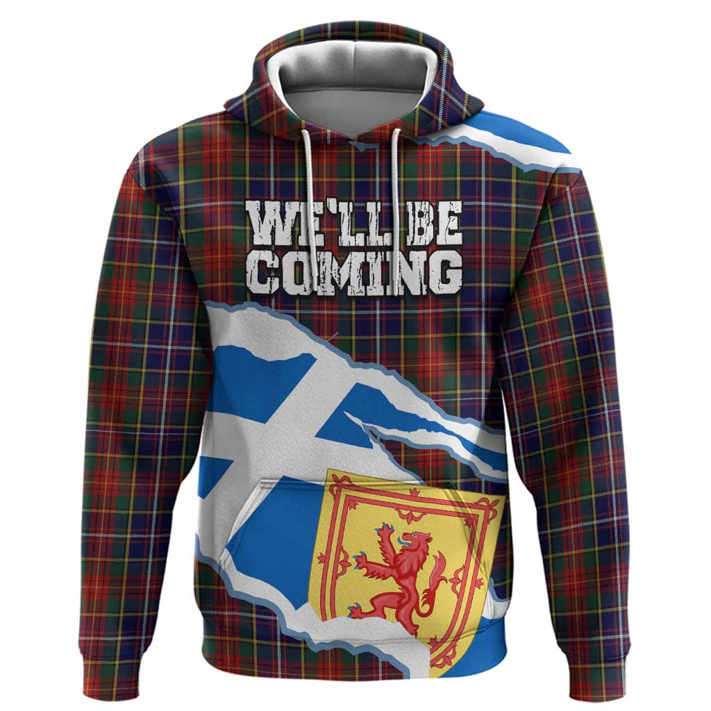 Crozier Scotland Football Tartan Hoodie We'll Be Coming