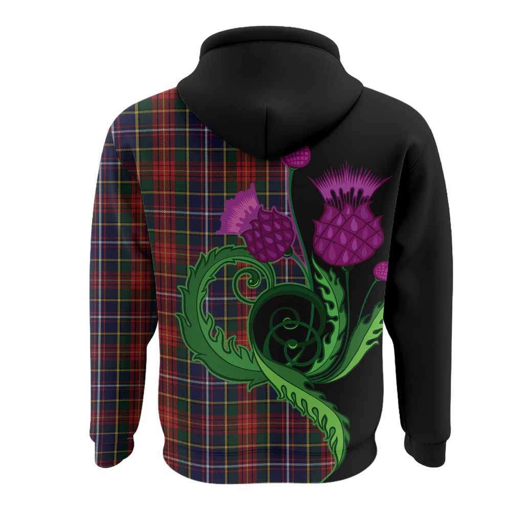 Crozier Tartan Hoodie Traditional Scottish Thistle