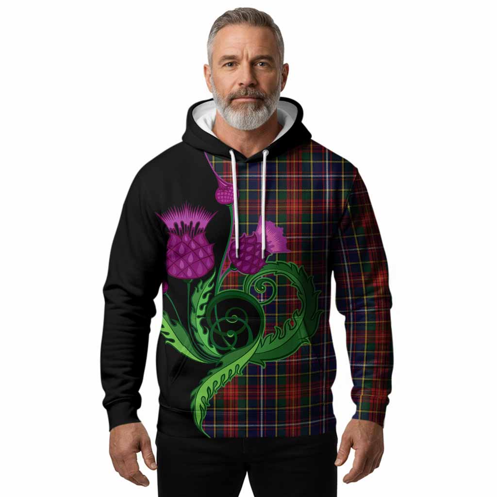 Crozier Tartan Hoodie Traditional Scottish Thistle