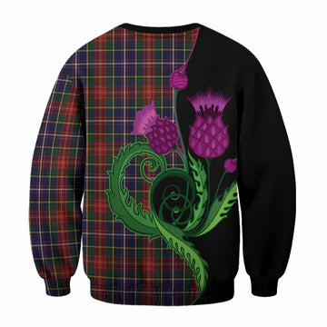 Crozier Tartan Sweatshirt Traditional Scottish Thistle