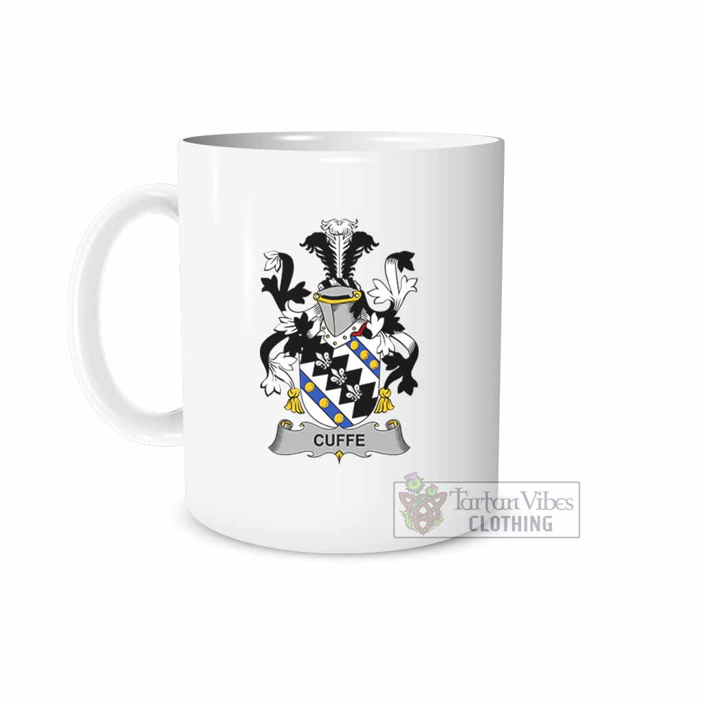 Cuffe Irish Clan Coat of Arms Ceramic Mug White - 2D-tartanvibesclothing