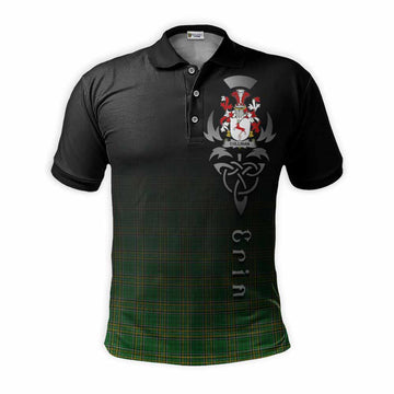 Cullinan Irish Clan Polo Shirt with Coat of Arms Erin Go Bragh Celtic Inspired