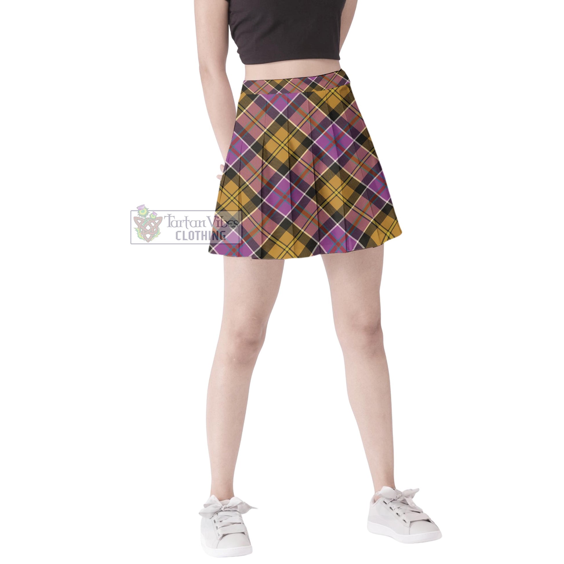 Culloden Tartan Women's Plated Mini Skirt Cross Style Female - Tartan Vibes Clothing