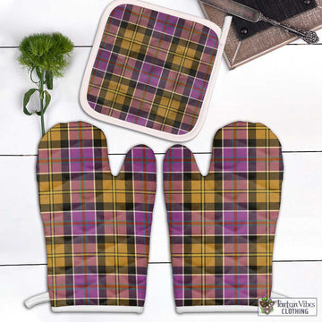 Culloden Tartan Combo Oven Mitt & Pot-Holder Combo 2 Oven Mitt & 1 Pot-Holder Black - Tartan Vibes Clothing