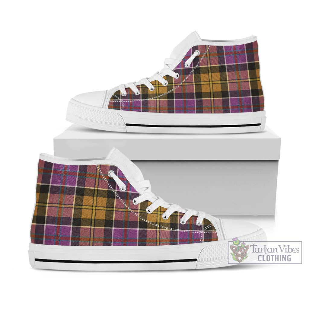 Culloden Tartan High Top Shoes Kid High Top - White Sole - Tartan Vibes Clothing