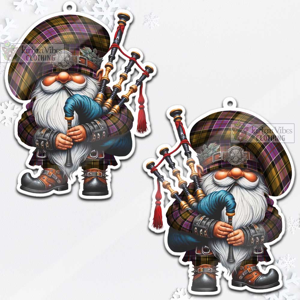 Culloden Tartan Bagpiper Gnome Christmas Ornament - Tartan Vibes Clothing