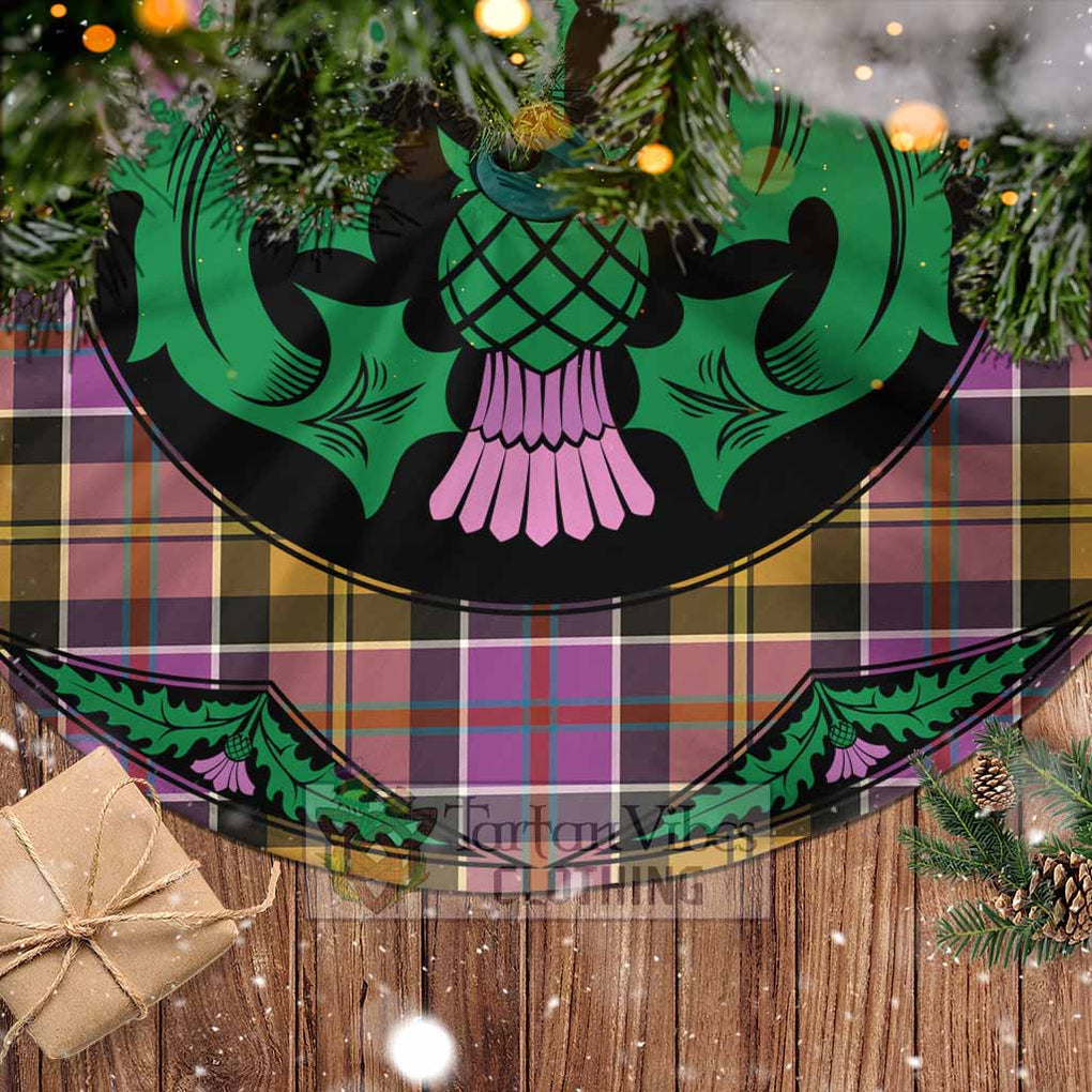 Culloden Tartan Christmas Tree Skirt Scottish Thistle Style - Tartan Vibes Clothing
