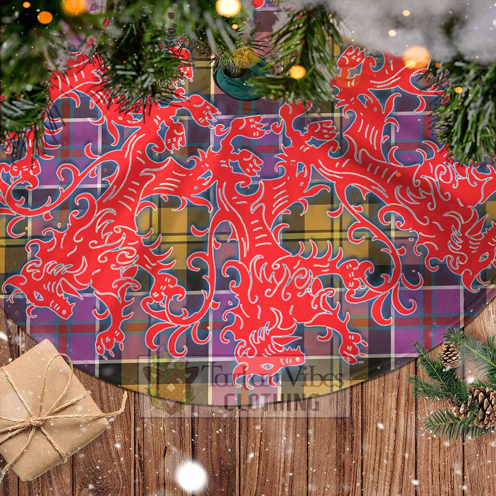 Culloden Tartan Christmas Tree Skirt Lion Rampant Style - Tartan Vibes Clothing