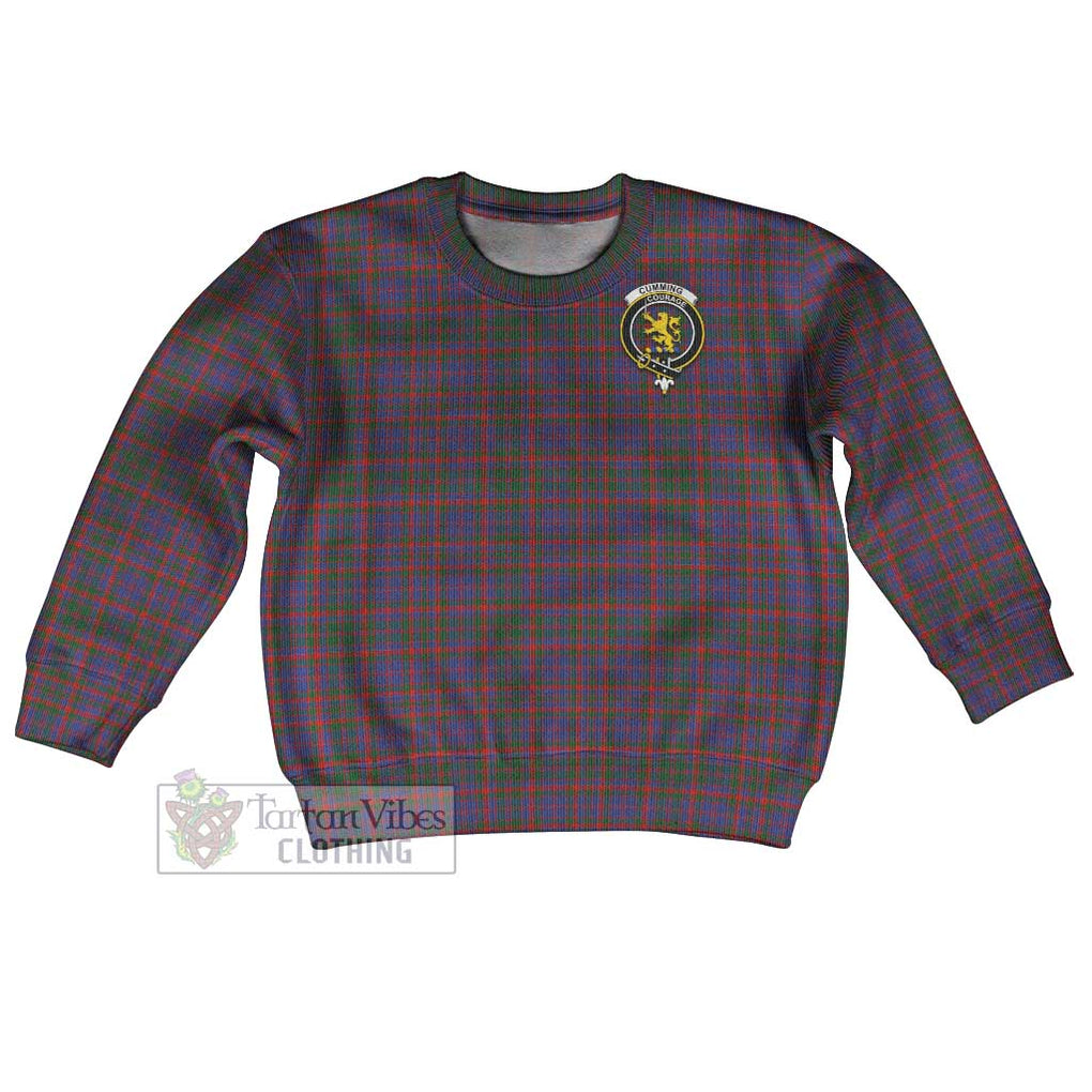 Tartan Vibes Clothing Cumming Tartan Kid Ugly Sweater with Family Crest