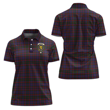 cumming-tartan-polo-shirt-with-family-crest-for-women