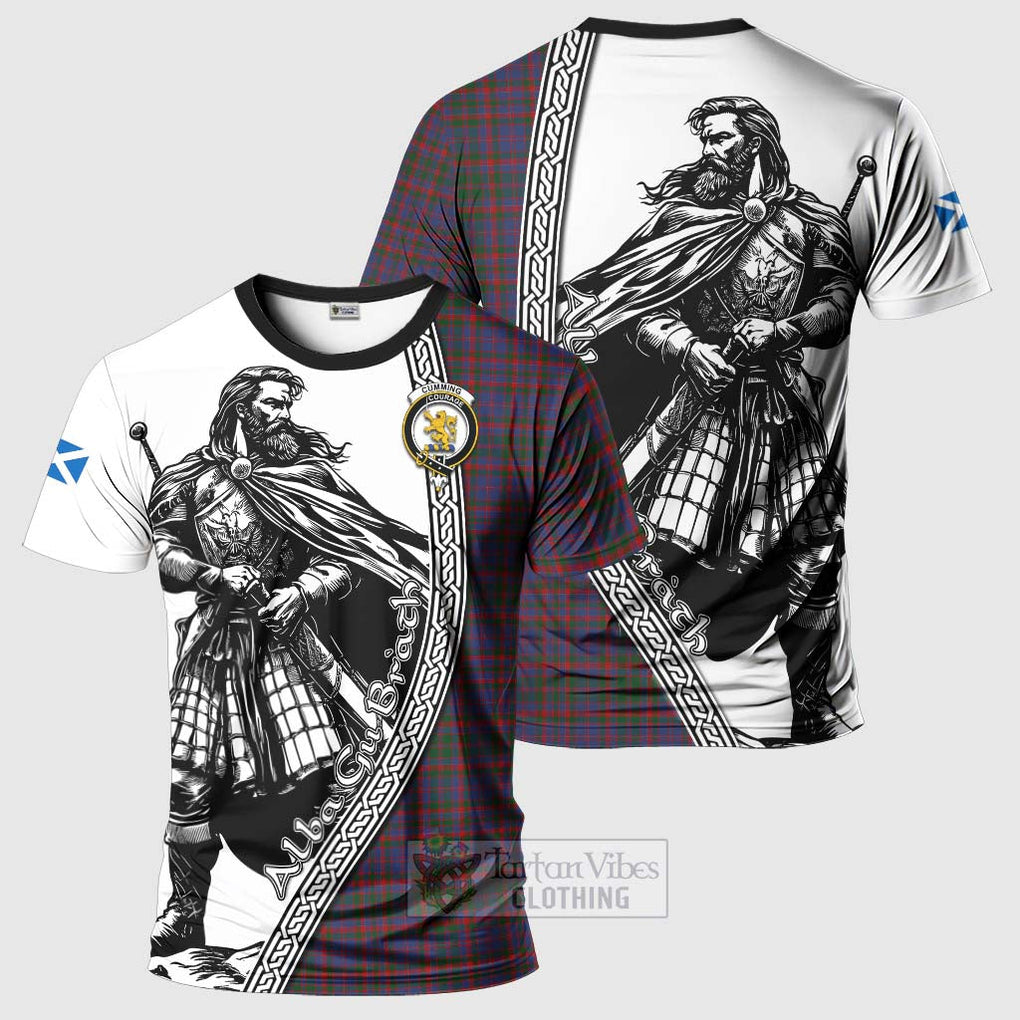 Cumming Tartan Clan Crest T-Shirt with Highlander Warrior Celtic Style Kid's Shirt - Tartan Vibes Clothing