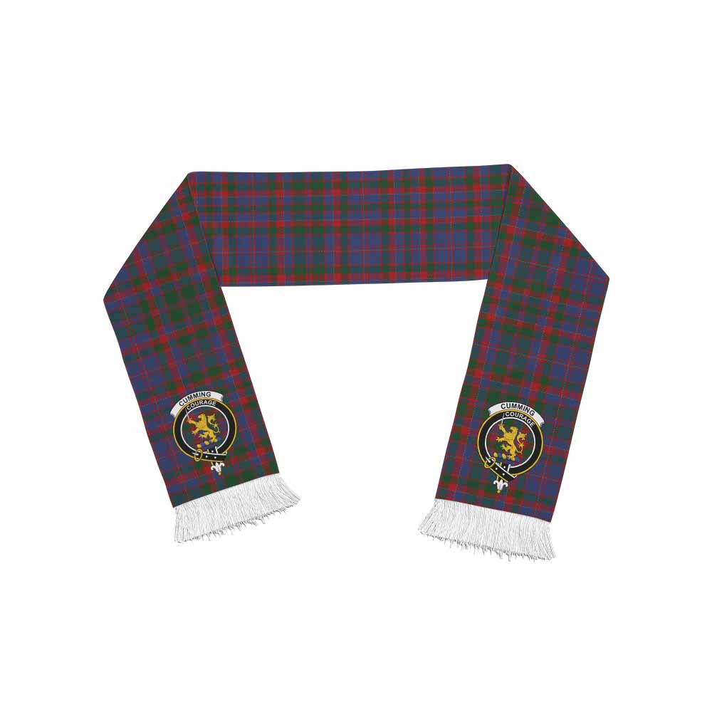 Tartan Vibes Clothing Cumming Tartan Ruffneck Scarf with Family Crest