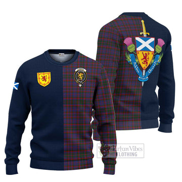 Cumming Tartan Ugly Sweater Alba with Scottish Lion Royal Arm Half Style