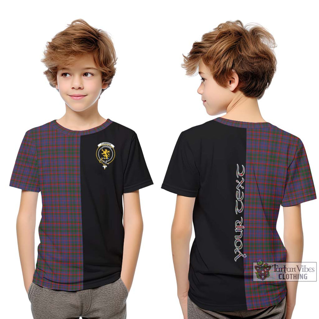 Cumming Tartan Kid T-Shirt with Family Crest and Half Of Me Style Youth XL Size14 - Tartanvibesclothing Shop