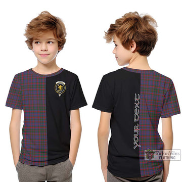 Cumming Tartan Kid T-Shirt with Family Crest and Half Of Me Style Youth XL Size14 - Tartanvibesclothing Shop