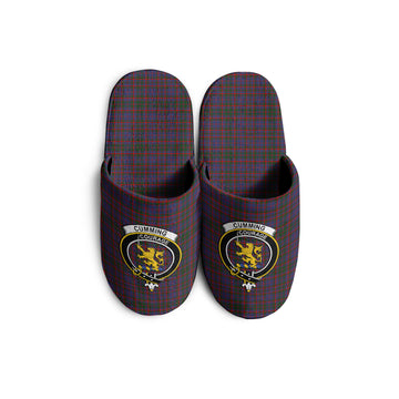 Cumming Tartan Home Slippers with Family Crest