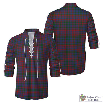 Tartan Vibes Clothing Cumming Tartan Men's Scottish Traditional Jacobite Ghillie Kilt Shirt