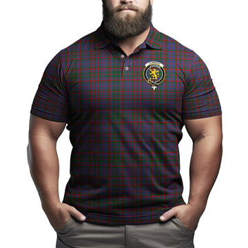 Cumming Tartan Men's Polo Shirt with Family Crest