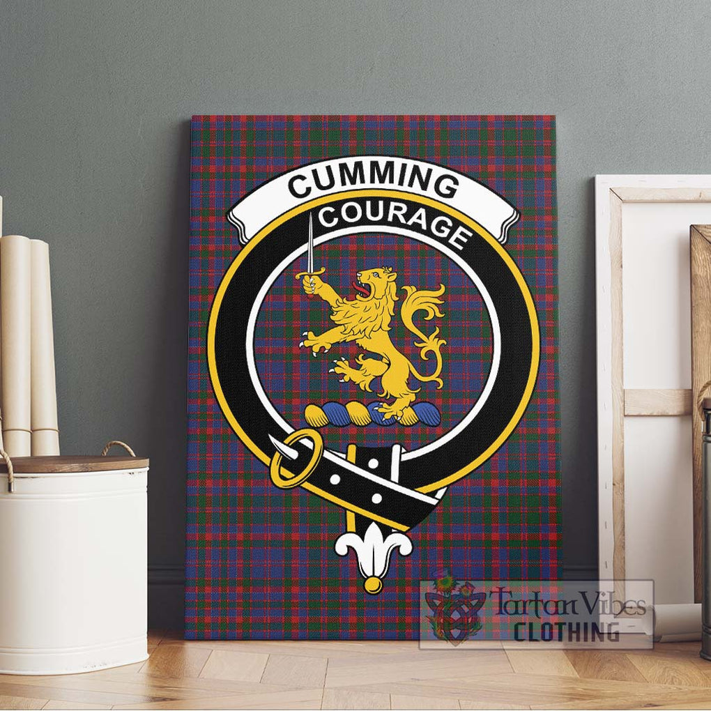 Cumming Tartan Canvas Print Wall Art with Family Crest Without Frame - Tartan Vibes Clothing