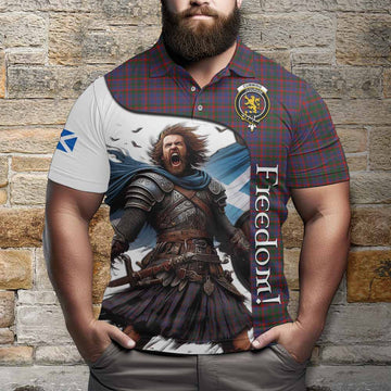 Cumming Crest Tartan Polo Shirt Inspired by the Freedom of Scottish Warrior