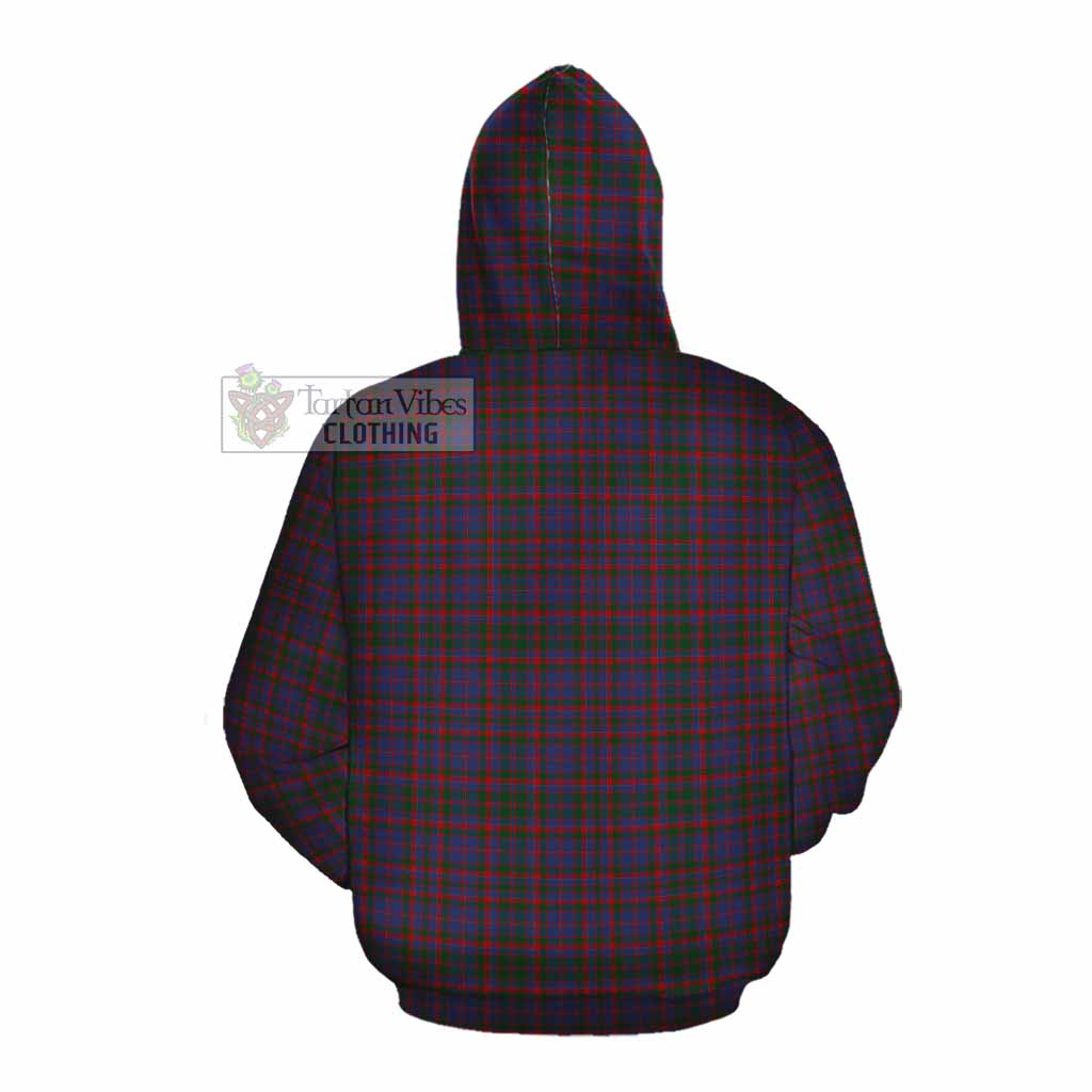 Tartan Vibes Clothing Cumming Tartan Cotton Hoodie with Family Crest DNA In Me Style