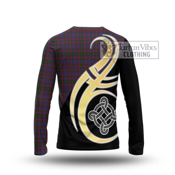 Cumming Tartan Long Sleeve T-Shirt with Family Crest and Celtic Symbol Style - Tartan Vibes Clothing