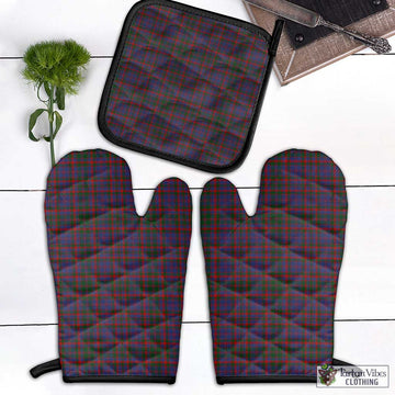 Cumming Tartan Combo Oven Mitt & Pot-Holder Combo 1 Oven Mitt & 1 Pot-Holder Black - Tartan Vibes Clothing