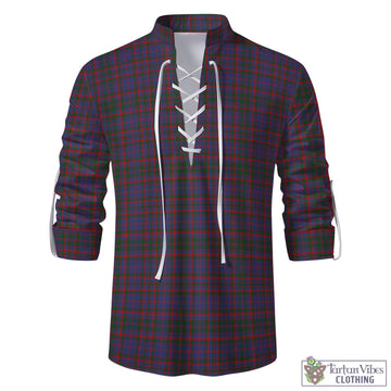 Tartan Vibes Clothing Cumming Tartan Men's Scottish Traditional Jacobite Ghillie Kilt Shirt