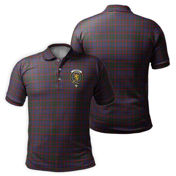 Cumming Tartan Men's Polo Shirt with Family Crest