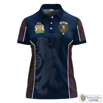 Cumming Tartan Women's Polo Shirt with Family Crest and Lion Rampant Vibes Sport Style
