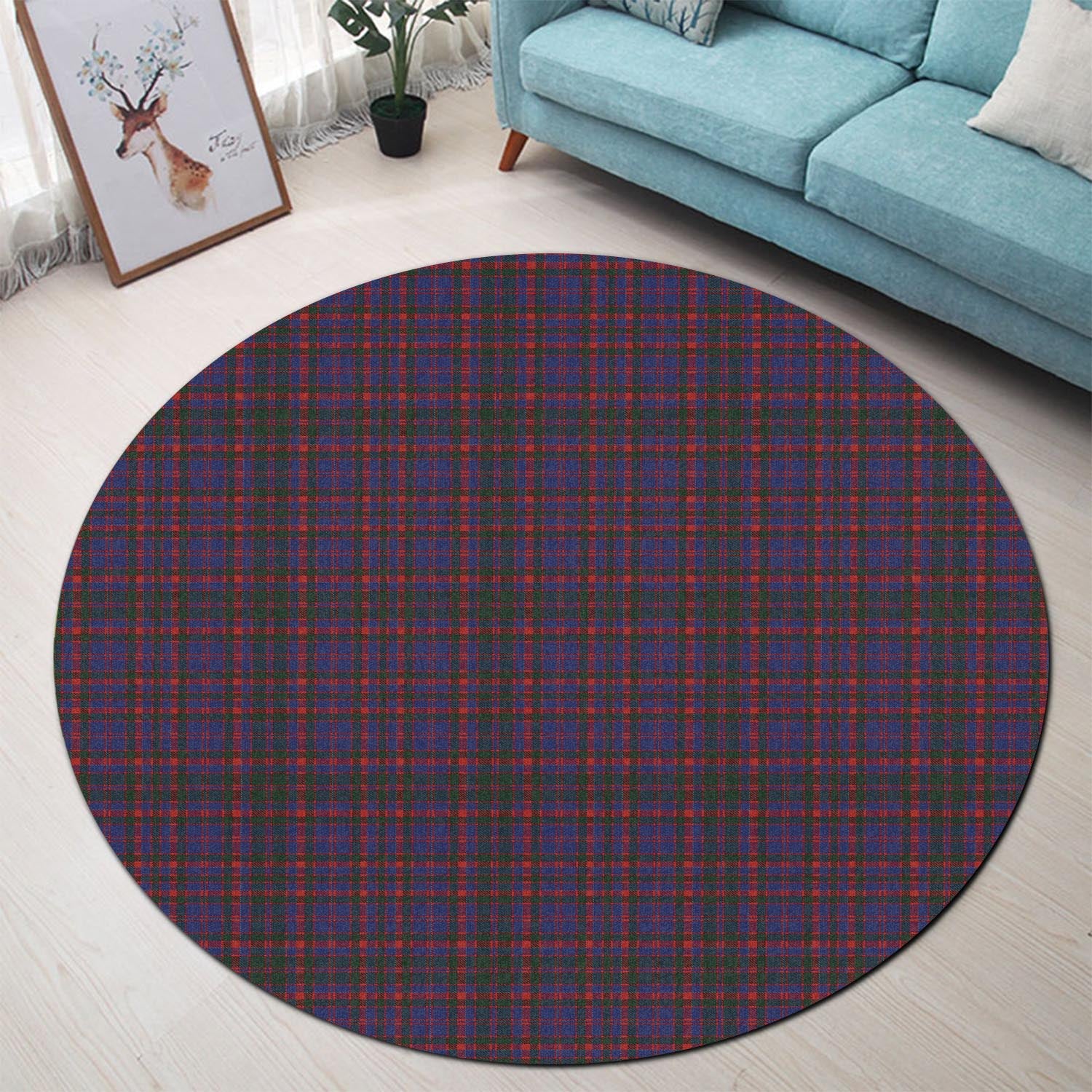 Cumming Tartan Round Rug - Tartanvibesclothing