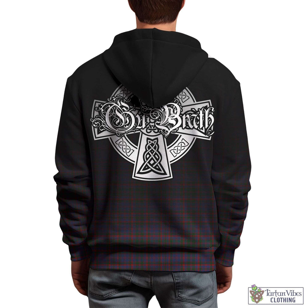 Tartan Vibes Clothing Cumming Tartan Hoodie Featuring Alba Gu Brath Family Crest Celtic Inspired