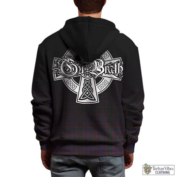 Tartan Vibes Clothing Cumming Tartan Hoodie Featuring Alba Gu Brath Family Crest Celtic Inspired