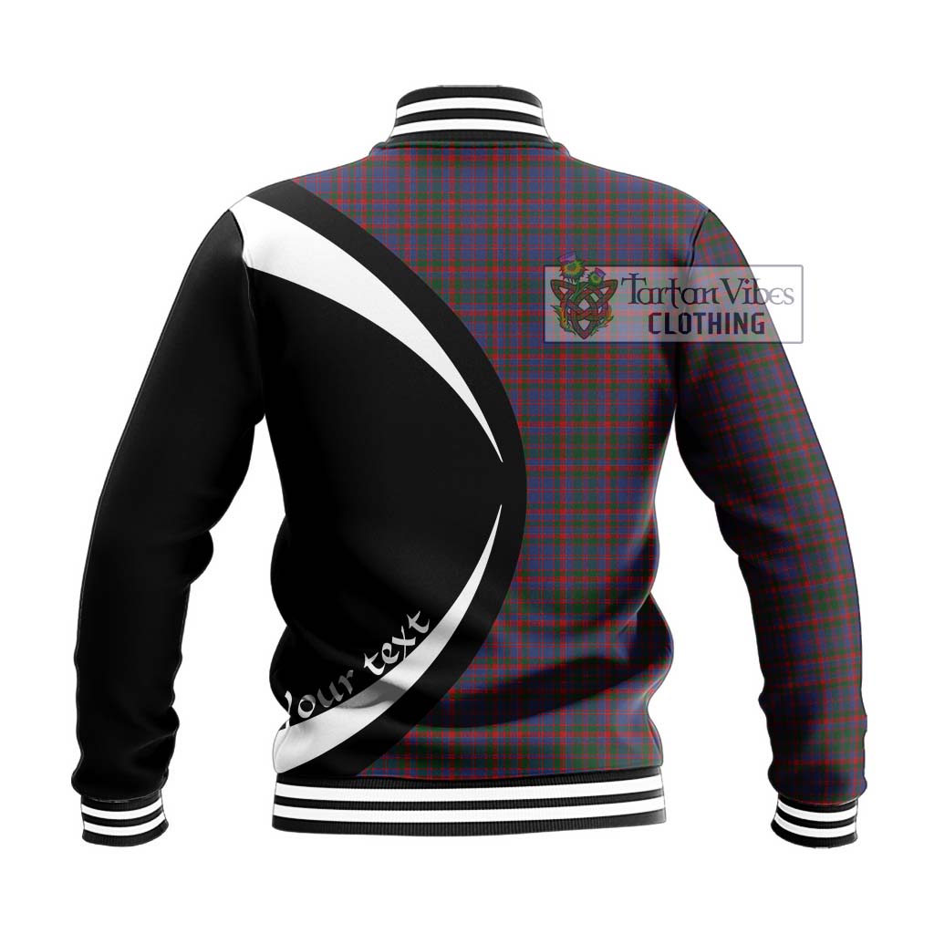 Cumming Tartan Baseball Jacket with Family Crest Circle Style - Tartan Vibes Clothing