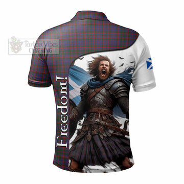 Cumming Crest Tartan Polo Shirt Inspired by the Freedom of Scottish Warrior