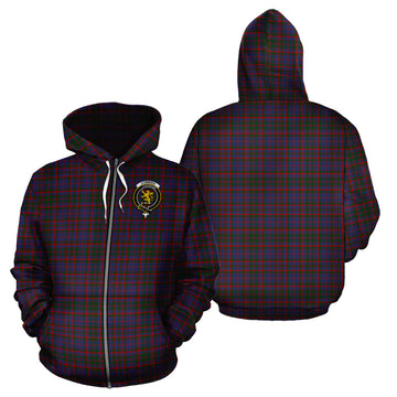 Cumming Tartan Hoodie with Family Crest