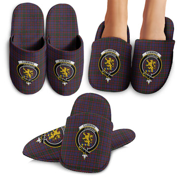 Cumming Tartan Home Slippers with Family Crest
