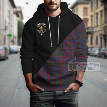 Cumming Tartan Hoodie with Family Crest and Military Logo Style - Tartanvibesclothing Shop