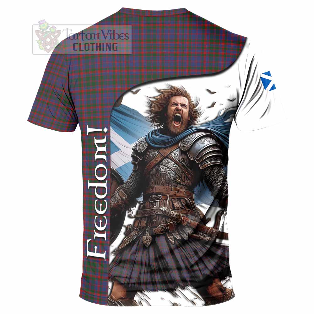 Cumming Crest Tartan T-Shirt Inspired by the Freedom of Scottish Warrior