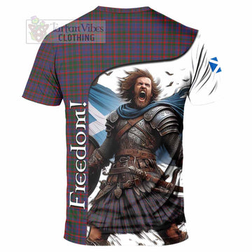 Cumming Crest Tartan T-Shirt Inspired by the Freedom of Scottish Warrior