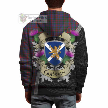 Cumming Tartan Family Crest Hoodie Lion Rampant Royal Thistle Shield Celtic Inspired