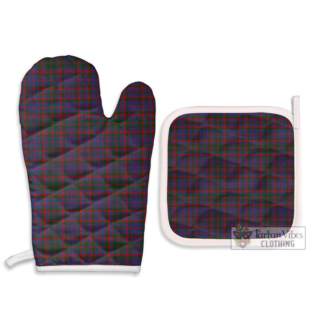 Cumming Tartan Combo Oven Mitt & Pot-Holder Combo 1 Oven Mitt & 2 Pot-Holder White - Tartan Vibes Clothing
