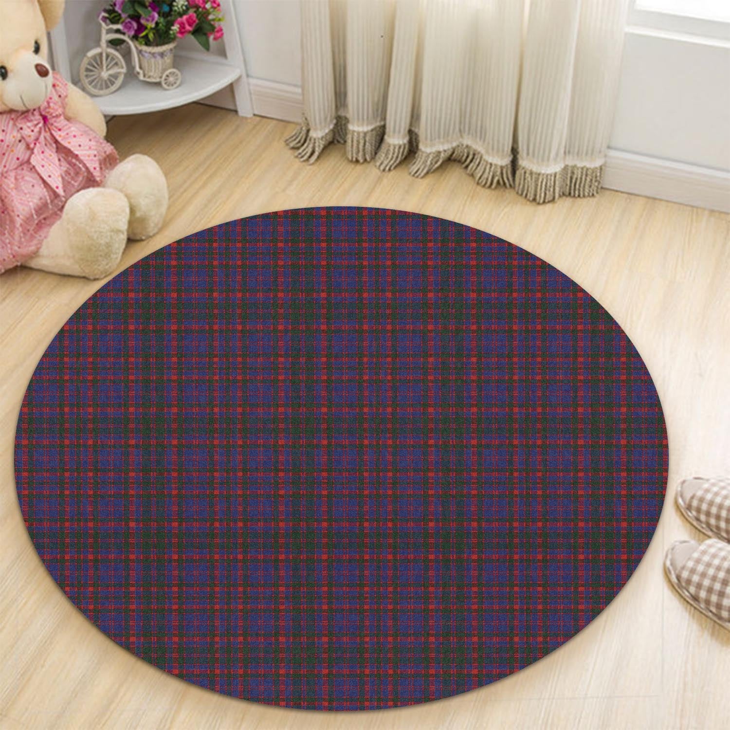 Cumming Tartan Round Rug - Tartanvibesclothing