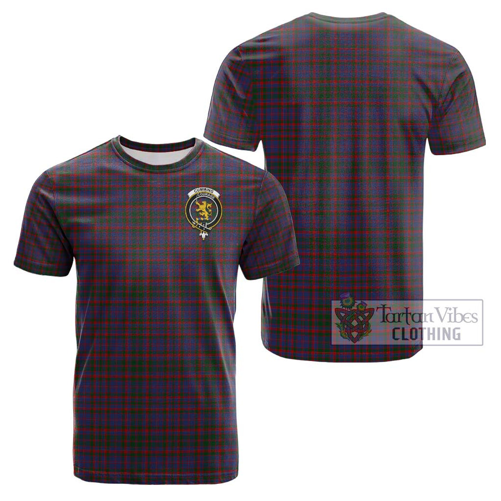 Cumming Tartan Cotton T-Shirt with Family Crest Kid's Shirt - Tartanvibesclothing Shop