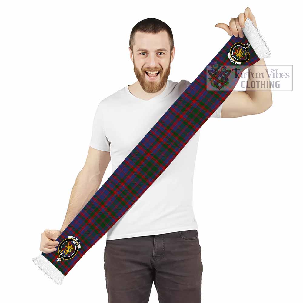 Tartan Vibes Clothing Cumming Tartan Ruffneck Scarf with Family Crest