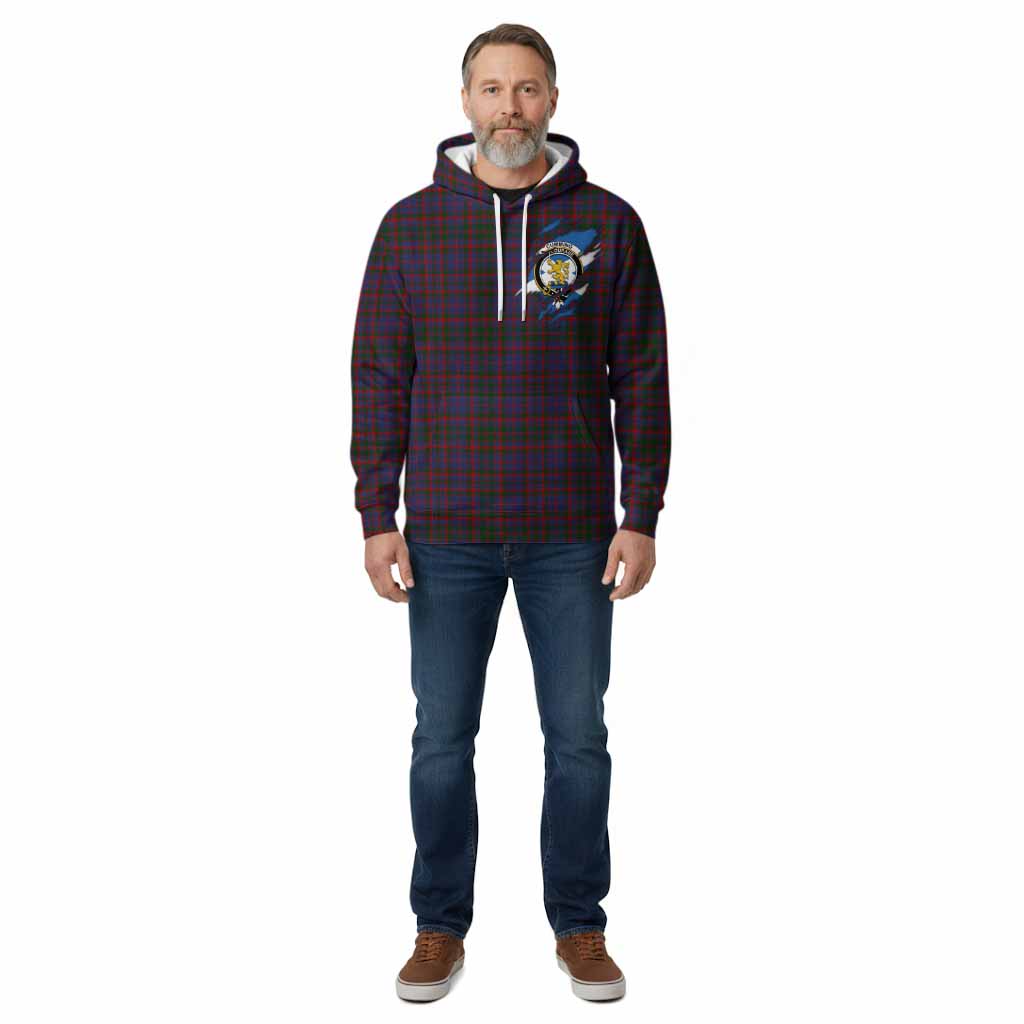 Cumming Clan Crest In Me Tartan Cotton Hoodie Scotland Flag Style