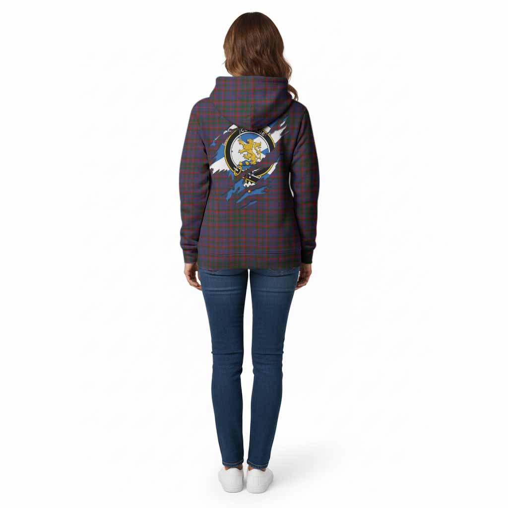 Cumming Clan Crest In Me Tartan Cotton Hoodie Scotland Flag Style