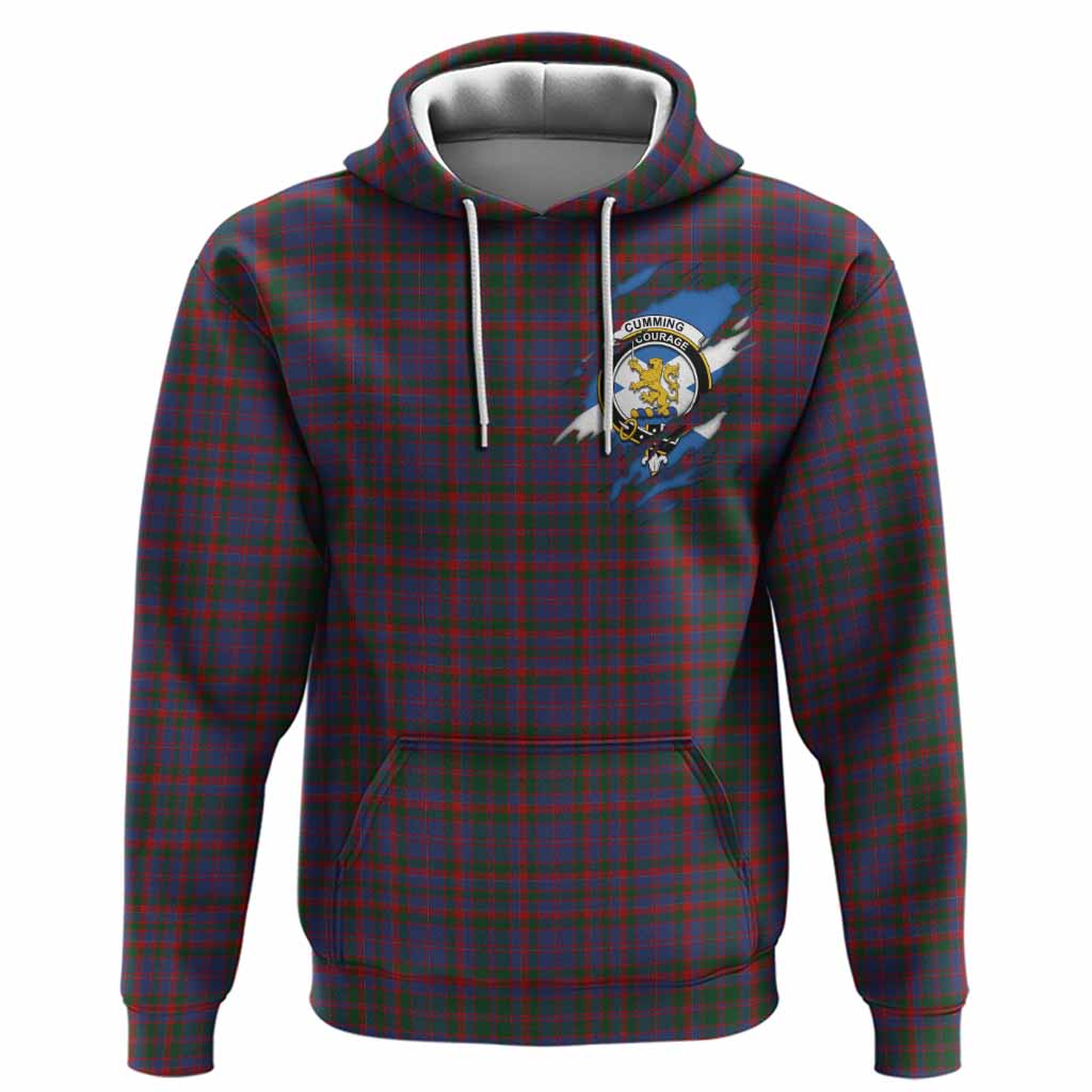 Cumming Clan Crest In Me Tartan Hoodie Scotland Flag Style