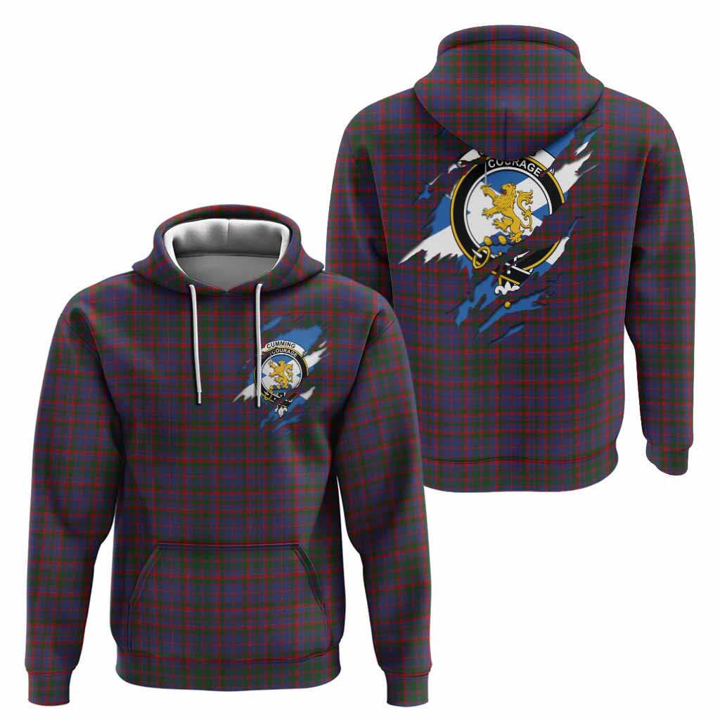 Cumming Clan Crest In Me Tartan Hoodie Scotland Flag Style
